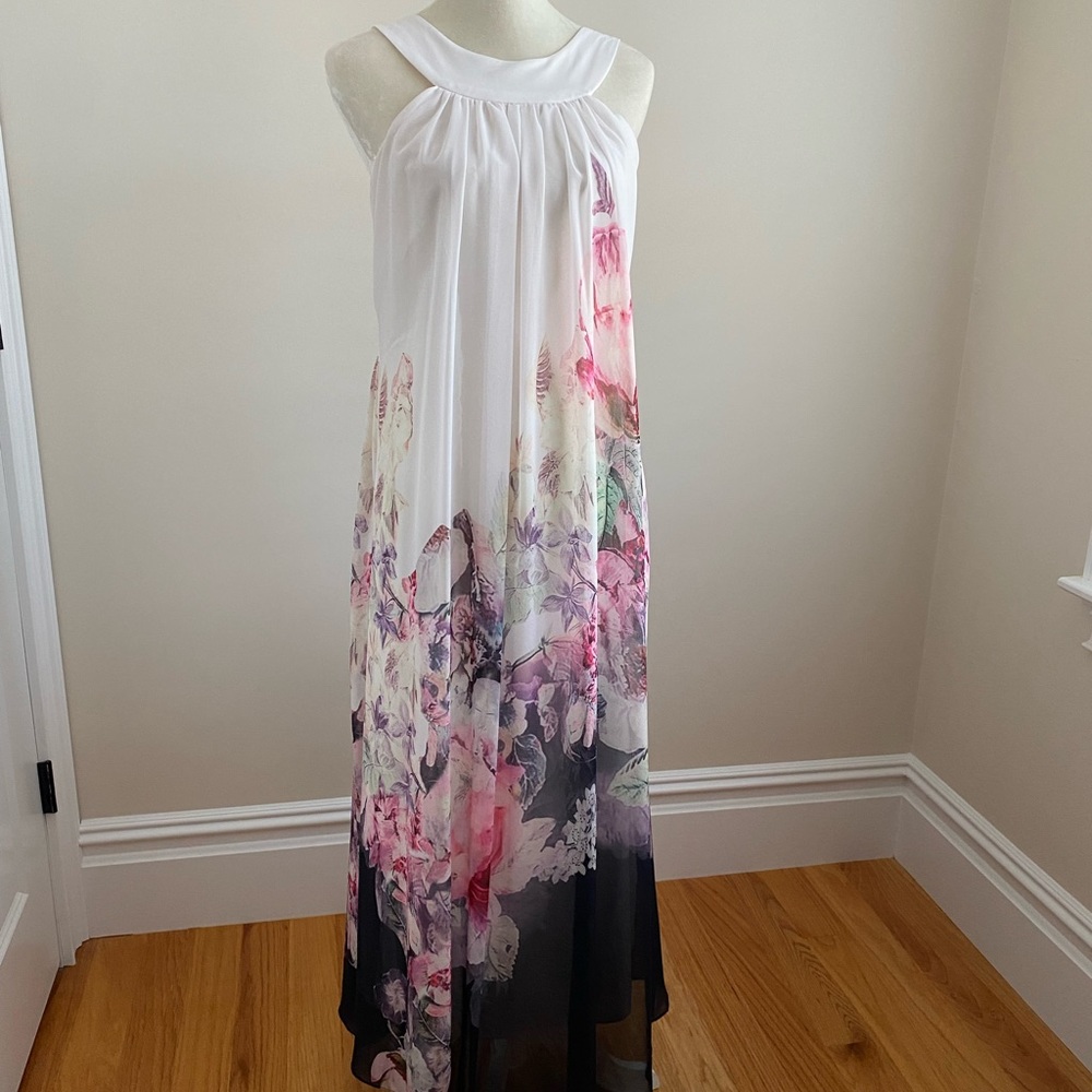 Pink Blush Floral Maxi Dress